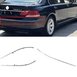 Tira cromada para parachoques trasero, accesorio para BMW serie 7, E65, E66, 2006-2008