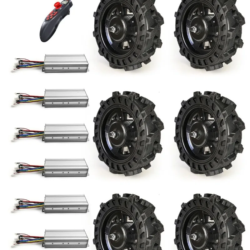 6WD Adult Desert Beach Electric ATV Trolley Vehicle Scooter 4800W Brushless Hub Motor