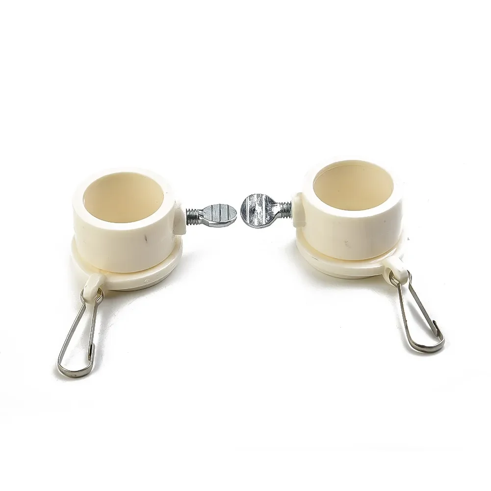 2pcs/Set Flag Pole Mounting Rings Anti Wrap Grommet Clip Flag Pole Attachments Degree Rotating Flag Pole Mounting Rings