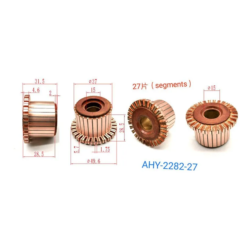 37*15*28.5*27P Commutator Ahy-2282-27