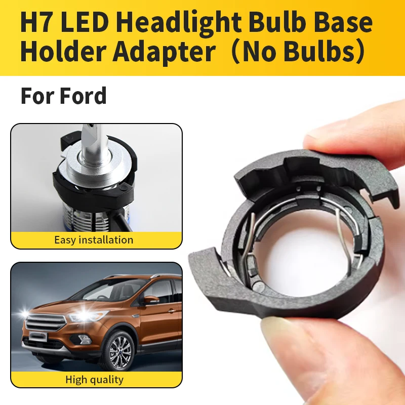 10PCS H7 Car Led Headlight Bulb Base For VW Passat B6 Alfa Romeo Magotan Ford Kuga Renault Megane 4 Replacement Holder Adapter