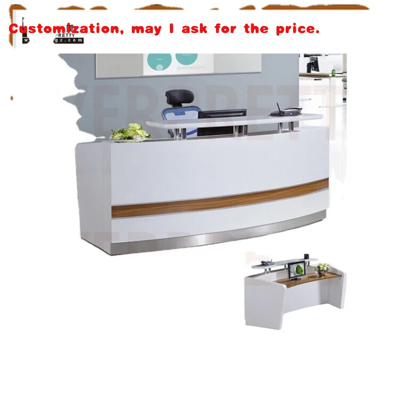 

на заказ. Стильная мраморная стойка регистрации в Китае. Офис и компания. Индивидуальный современный стол для школы и больницы.