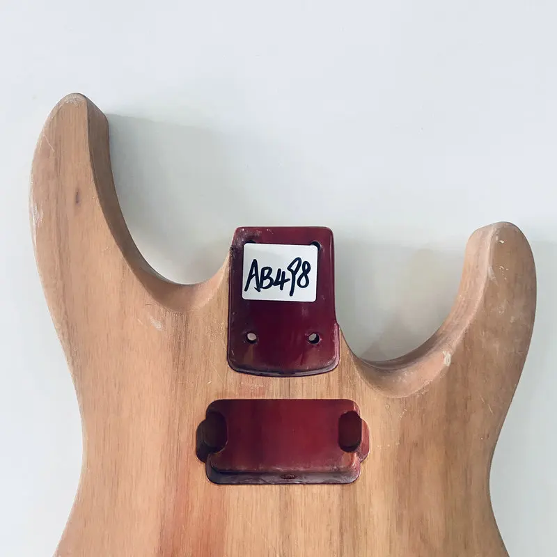 AB498 DIY Guitar Part Jackson Unfinished Electric Guitar Body in Solid Wood 2 Humbucker Pickups Natural Color Right Hand