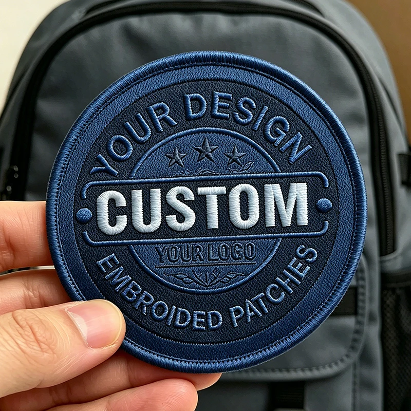 Gestalten Sie Ihre eigenen personalisierten bestickten Aufnäher zum Aufbügeln, gewebte PVC-Patches mit Klettverschluss für Jeans, Jacken, Taschen, Hüte, Mützen.