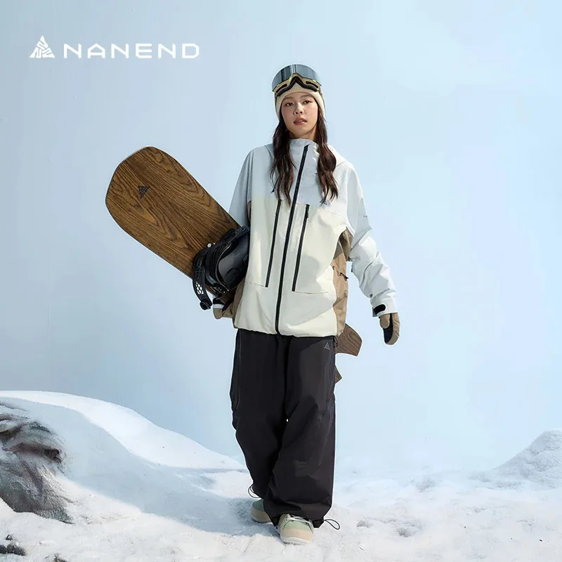

NANEND 3L Snowboard Jacket Sets Waterproof Wear-Resistant Windproof Outdoor Snowwear Men'S And Women'S
