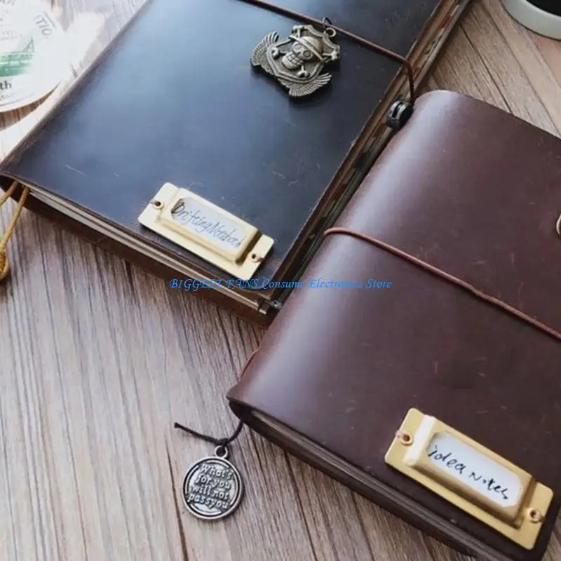 6 قطعة لوحات تسمية مؤشر النحاس المعادن اسم بطاقة التسمية عرض حامل لمجلة مخطط وثيقة الموثق المنظمة #2