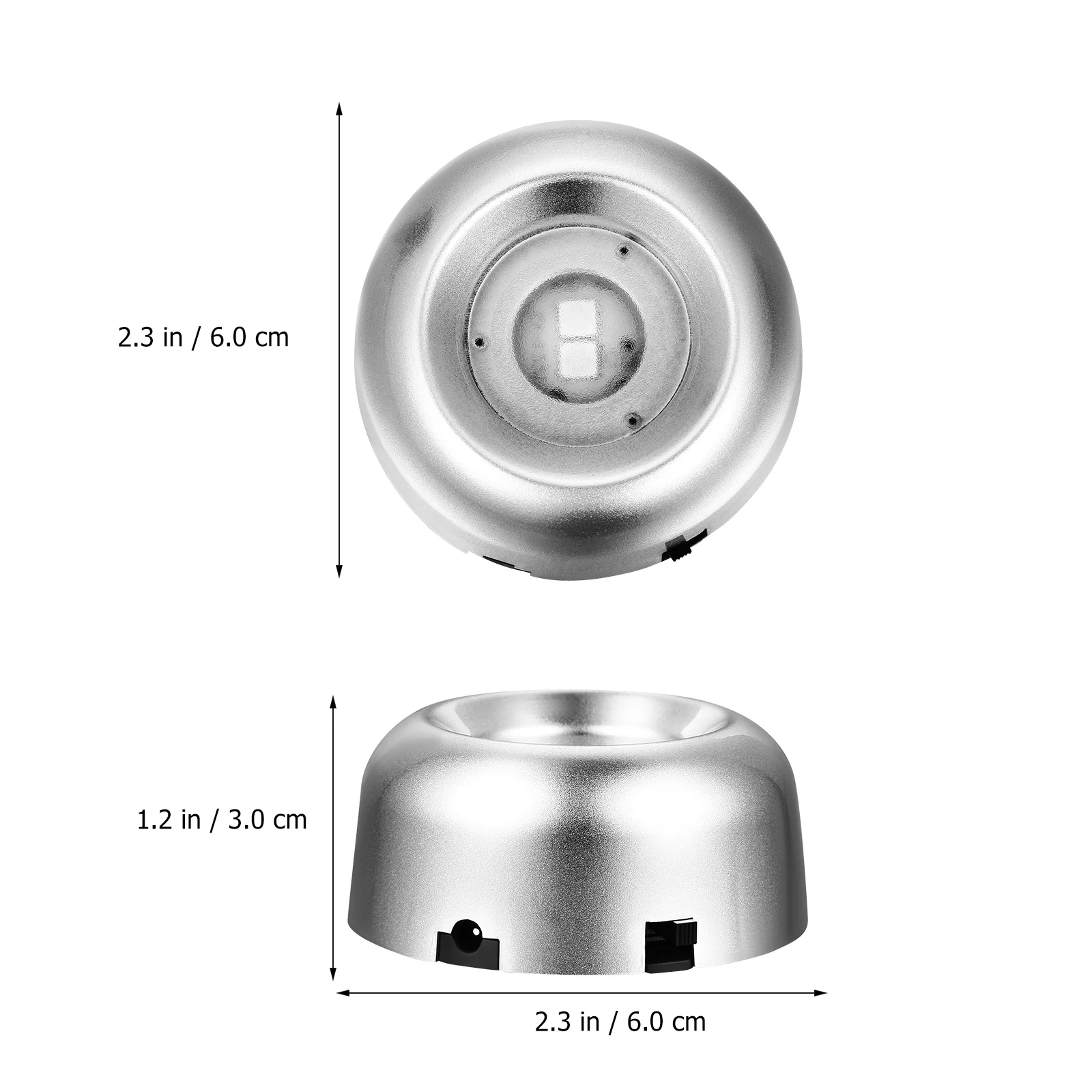 Basi per display a LED da 4 pezzi per cristalli Arte del vetro Base leggera in plastica premium Supporto per esposizione illuminato colorato Alimentato tramite USB da 5 V