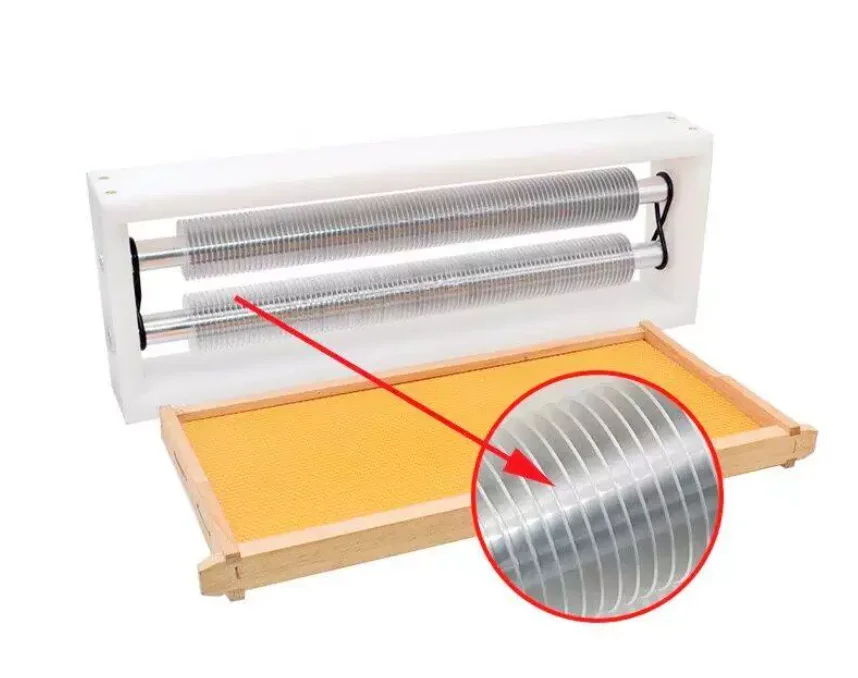 Honey Roller Honey Cutter Honeycomb Broken Cover Beekeeping Equipment  comb Frame Remover Double Roller  Uncapper