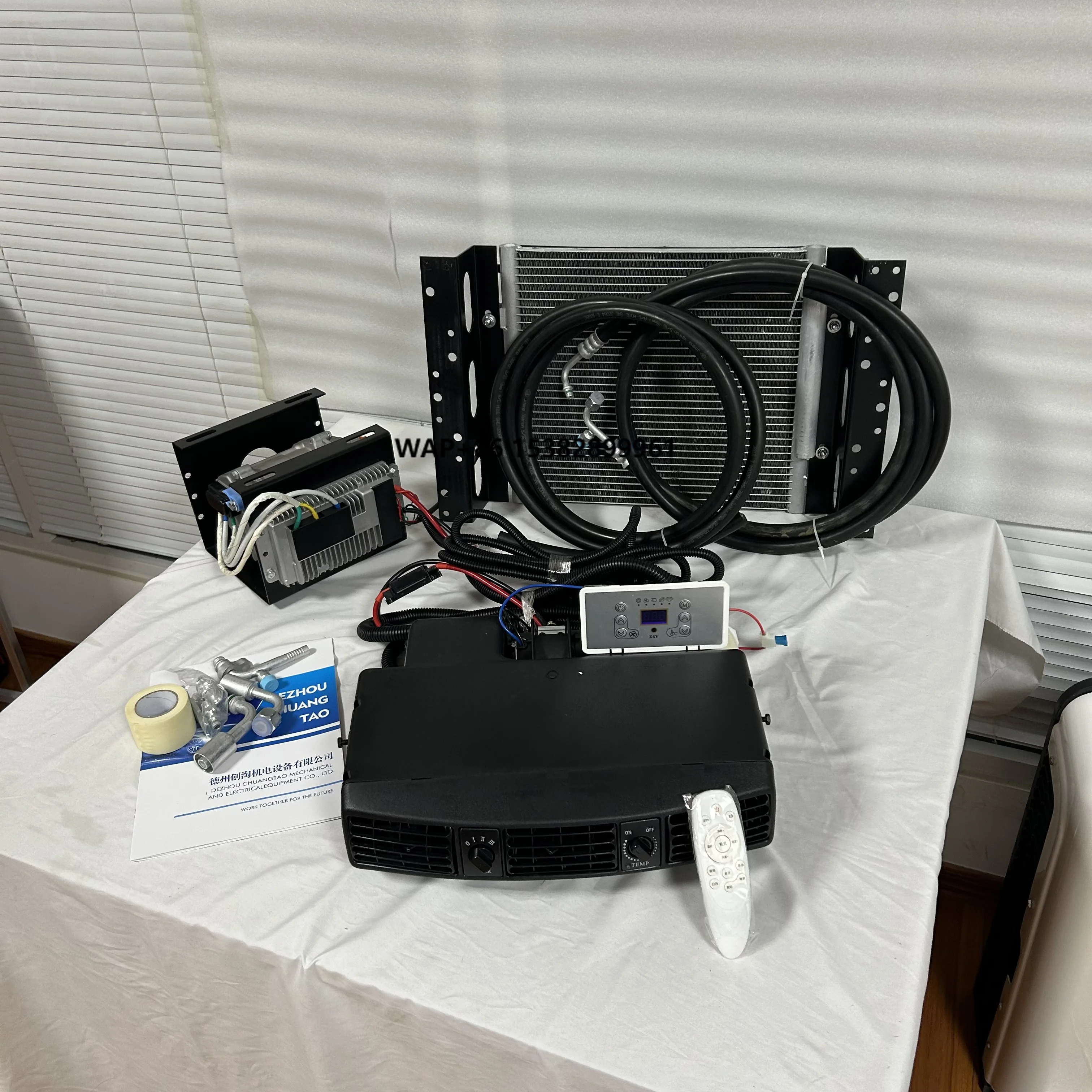 

12v 24v Auto AC Air Conditioner System Air Complete Conditioning Under-Dash Evaporator Unit 24V for Vintage Modified Cars