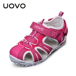 UOVO brand  summer beach kids shoes closed toe sandals for girls designer toddler sandals for 4 - 15 years old girls