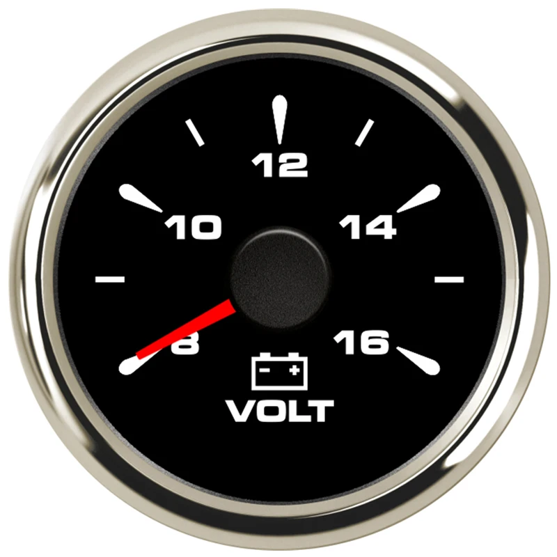 

New Style Volt Meters Tuning 52mm 8-16v Pointer Voltmeters Lcd Waterproof Voltage Gauges with 8 Kinds Backlight for Auto Truck