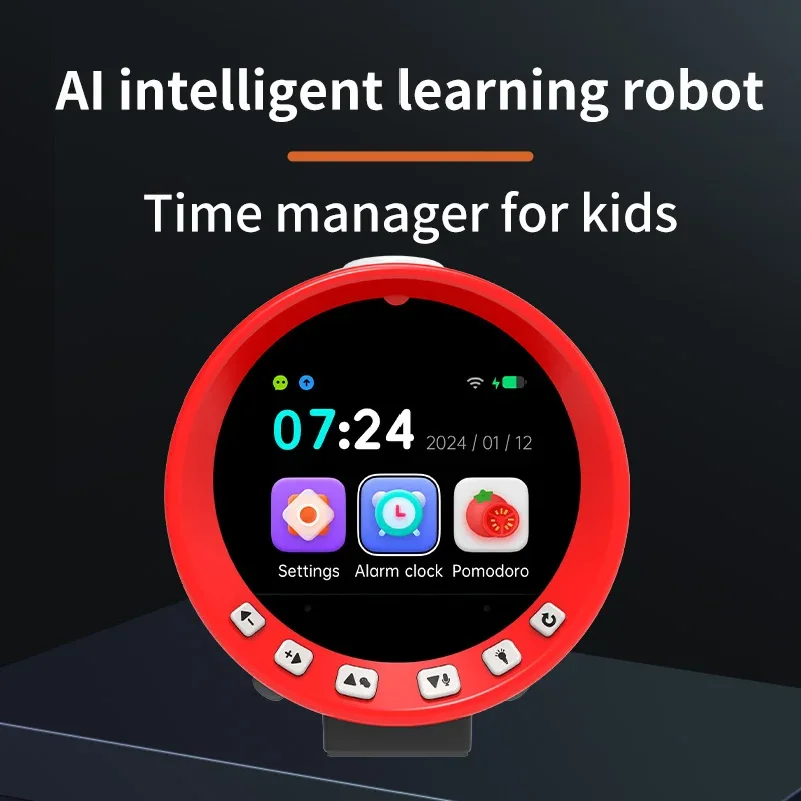 Smart AI Alarm Clock for Kids Talking Robot Buddy Educational Learning Toy Music Player Bedtime Stories Cool Gift for Boys Girls