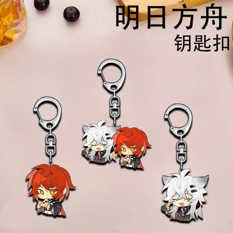 Arknights Lappland Exusiai the Covenant Keychain Acrylic Keychain Backpack Pendant Student Cute Christmas Gift