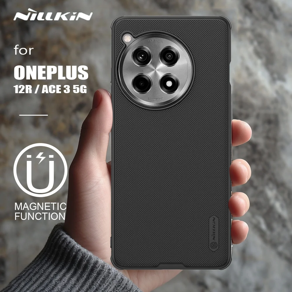 for Oneplus 12R / ACE 3 5G Case Nillkin Super Frosted Shield Ultra-Thin for Magsafe Magnetic Cover for One Plus 12R 5G Case