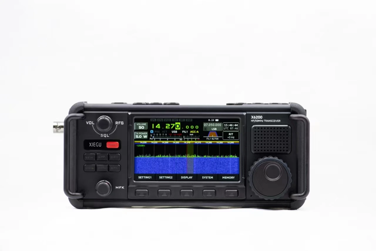 Il più recente Xiegu X6200 Hf/50mhz Ricetrasmettitore radio portatile amatoriale di tipo compatto Wfm Ricevitore multimodale con banda ad ampia frequenza per aviazione