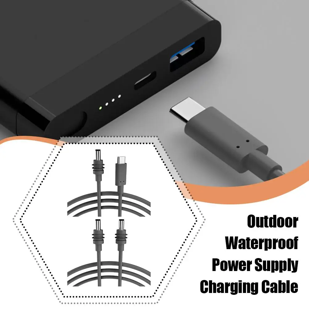 2/3/5/10m For StarLink Space-x Mini USB C To DC Cable Waterproof Charging Cord For StarLink MINI Type-C To DC Cable