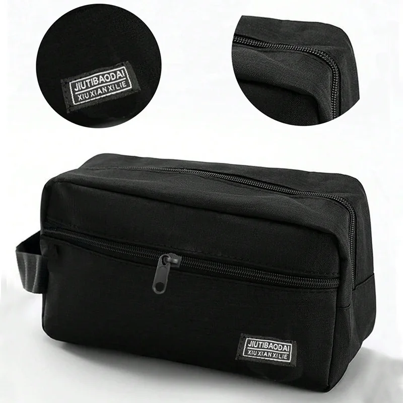 Organizador de maquillaje de viaje, neceser de negocios para hombres, bolsa de almacenamiento de gran capacidad, diseño de moda duradero, ideal para uso diario