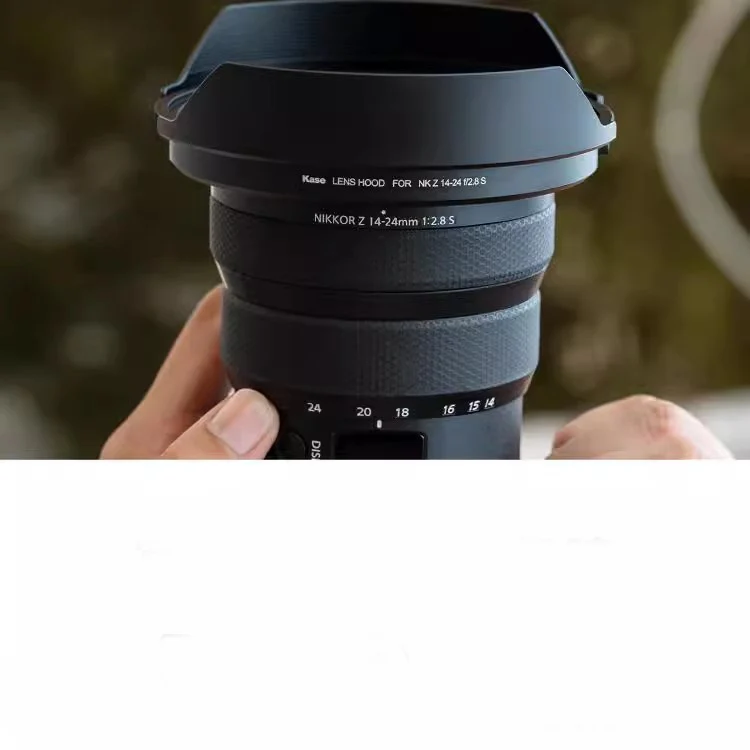 Kase  112mm lens hood for Nikon Z 14-24 camera lens ( hood+back cap)