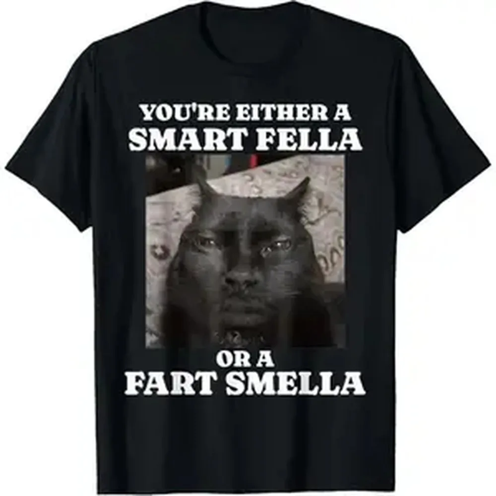 Men's Soft Cotton Funny Graphic Tee - Loose Short-Sleeve Round Neck Menswear Top, Simple Fabric, 