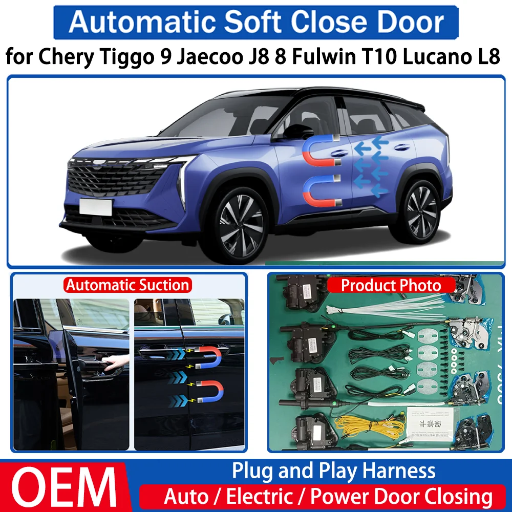 

for Chery Tiggo 9 Jaecoo J8 8 Fulwin T10 Lucano L8 Car Automatic Soft Close Door Electric Suction Kit Auto Power Closing System