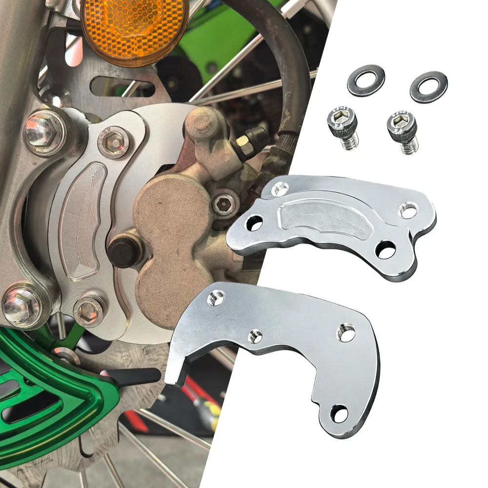 Aluminum Front Brake Caliper Bracket Adapter for Kawasaki KLX230 KLX 230 320mm Motorcycle Modification Floating Brake Rotor