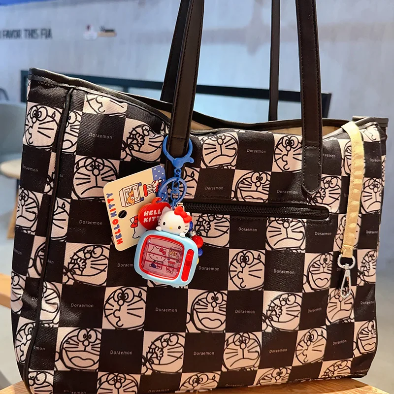 Sanrio Hello Kitty Portachiavi Borsa per ragazze Ciondolo Kt Cat Cartoon Doll Toy Squisito portachiavi Kawaii Surprise Girls Regali per bambini