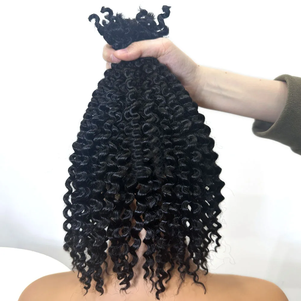 

Наборы афро-кудрявых волос 4B, натуральные волосы для наращивания, оптовая продажа.