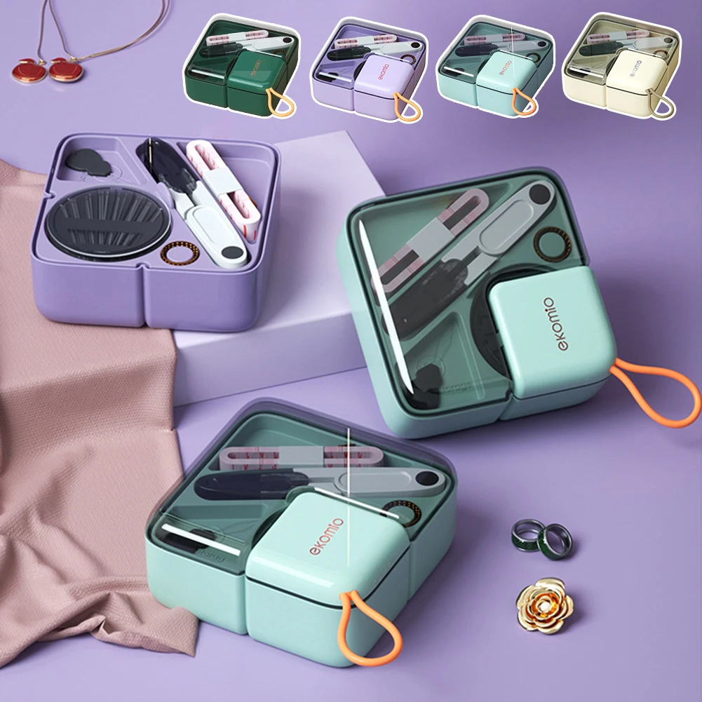

Mini Travel Sew Комплекты с хранением швейной нитковой нитковой ножницы.