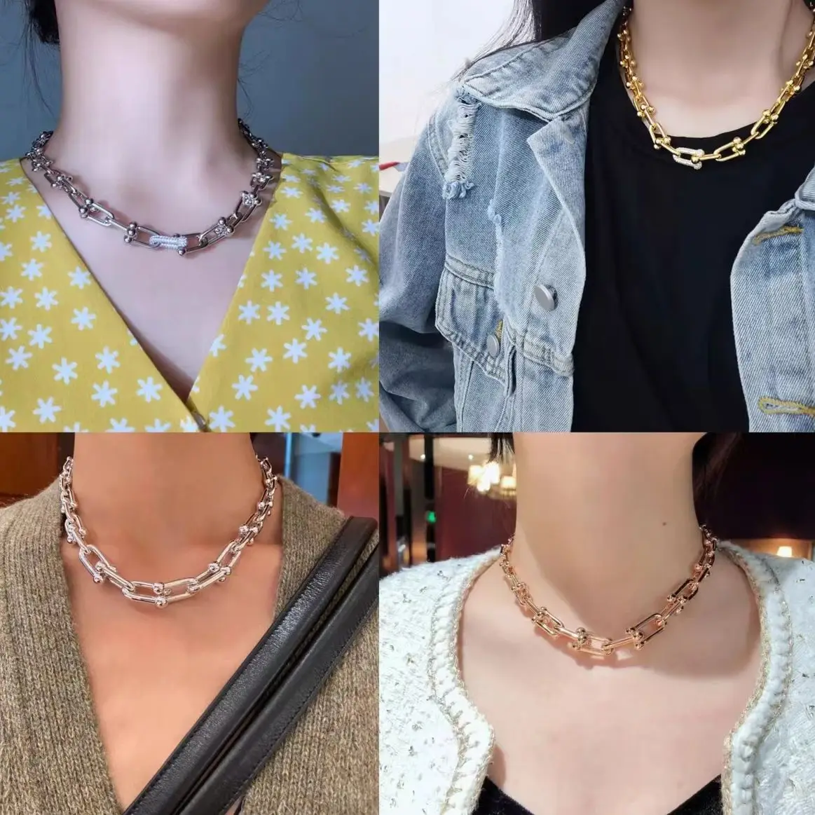 

Лидер продаж, высококачественное классическое брендовое женское модное ожерелье A5 925, романтическое красивое роскошное ювелирное изделие, День святого Валентина, юбилей