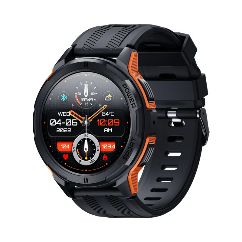 C25 الساعات الذكية للرجال شاشة AMOLED 1.43 "1ATM مقاوم للماء مراقب معدل ضربات القلب الرياضة Smartwatch بلوتوث دعوة النساء اللياقة البدنية