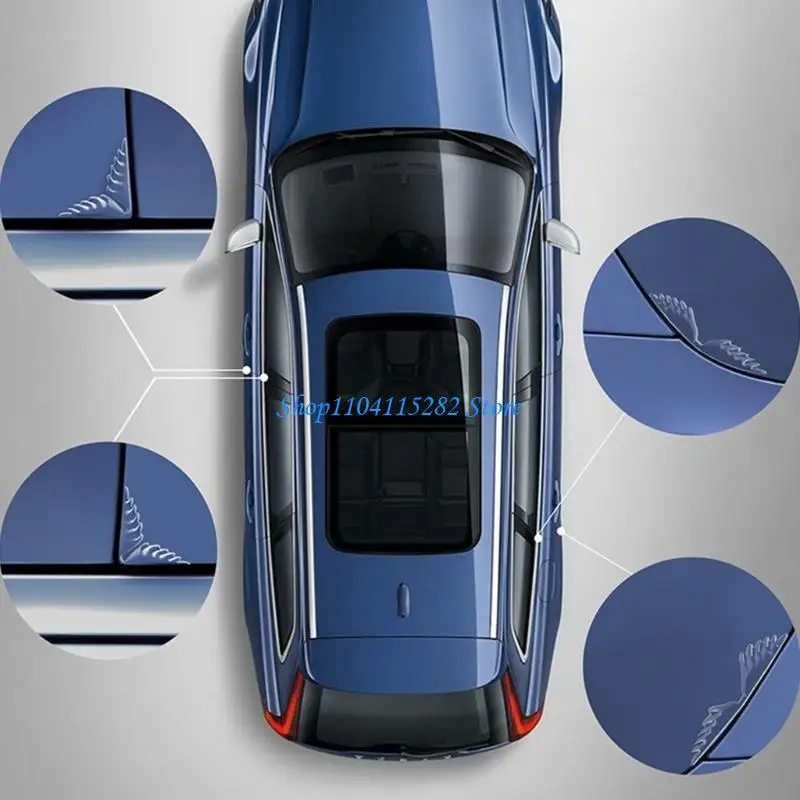 

A2BF 2pcs Door Guard Front Rear Door Corner Anti-Collision Guard Vehicle Door Corner Protector Trim Sticker Universal