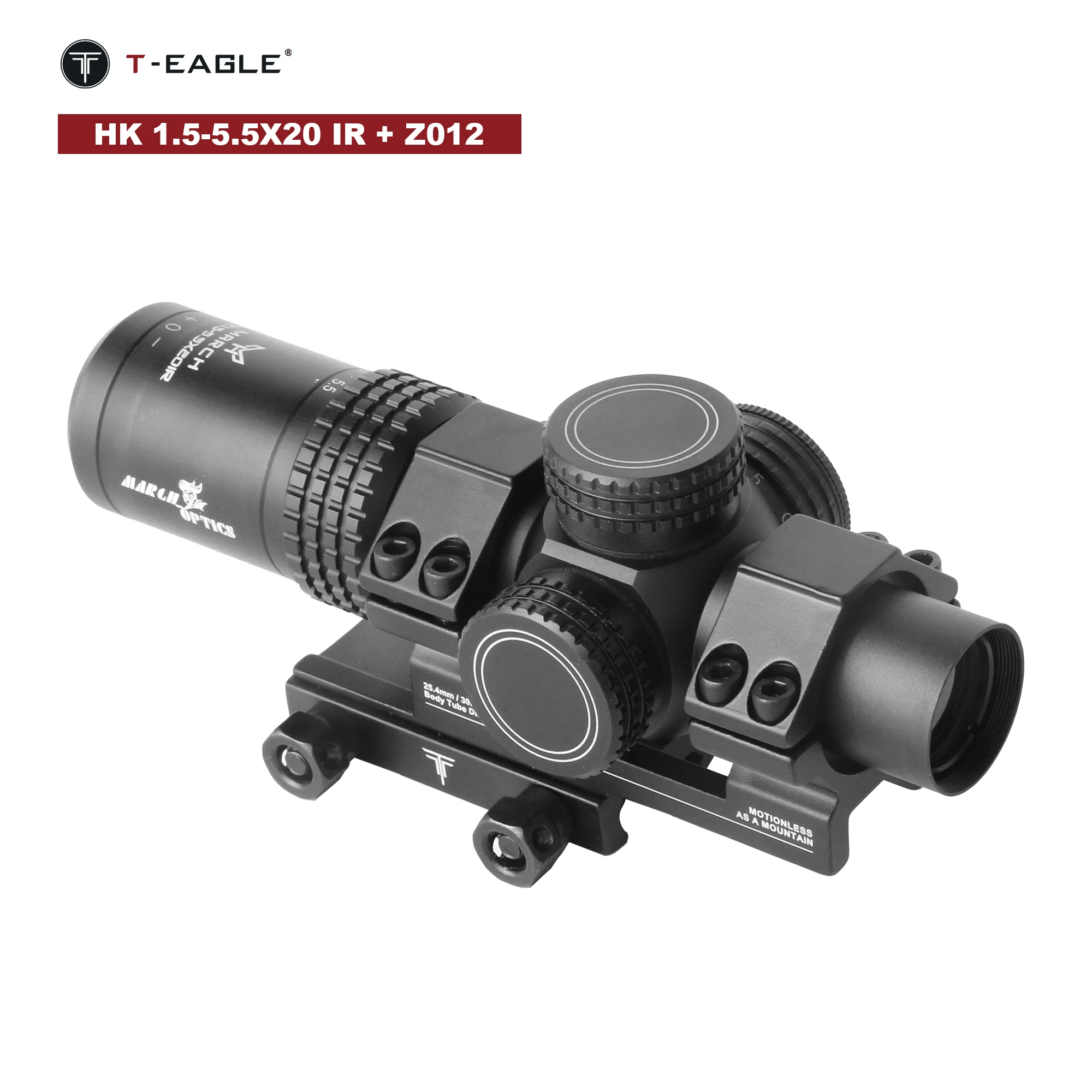 March HK 1,5-5,5x20IR Airsoft Scope-mira óptica de Rifle de aire ...
