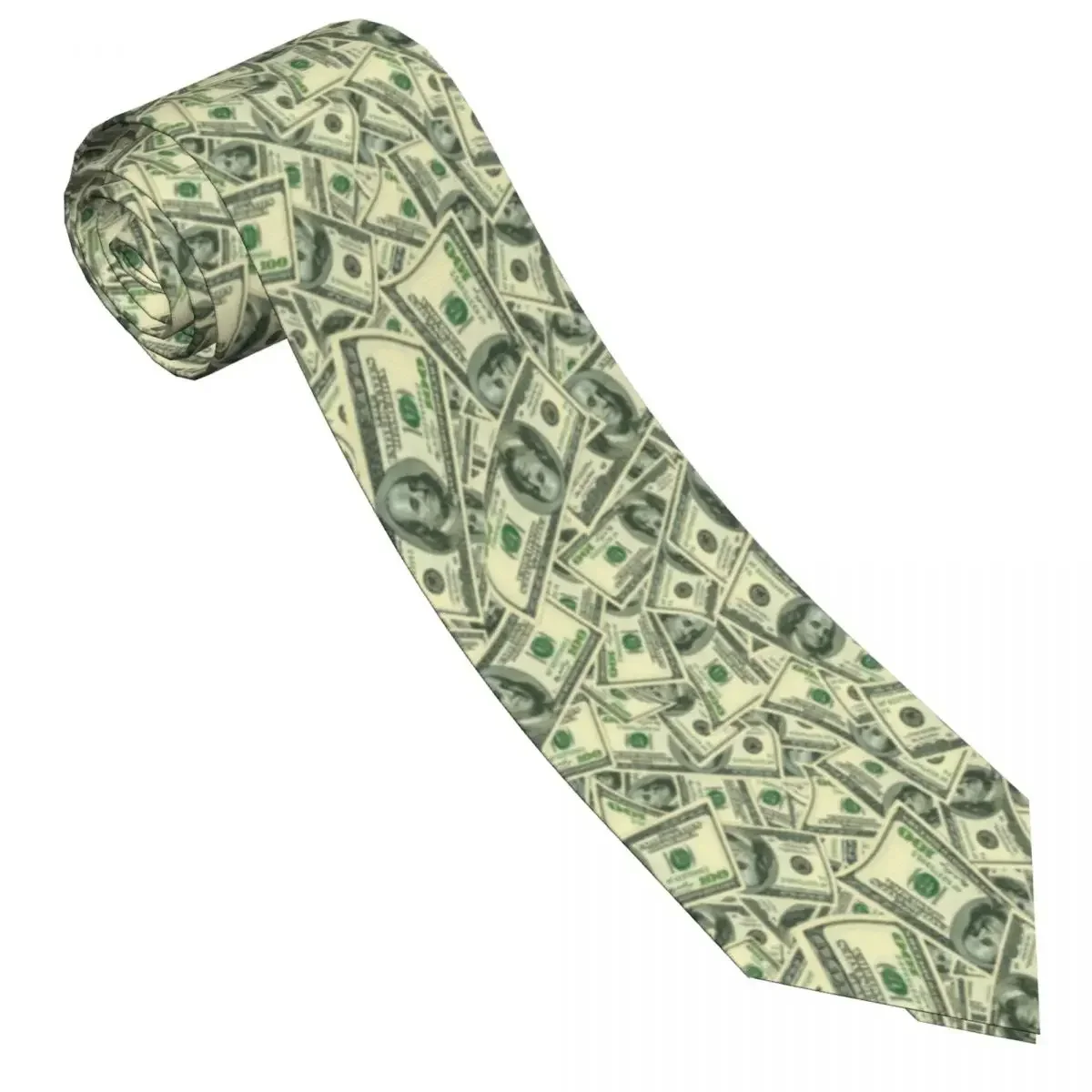 Dollars Tie Money Symbol Cool Fashion Neck Ties For Male Daily Wear High Quality Collar Tie Graphic Necktie Accessories