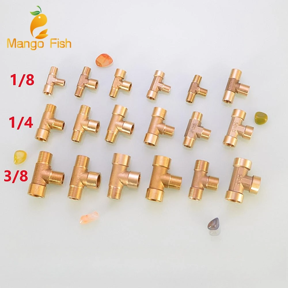 1Pc Pneumatic Brass Pipe fitting Male-Female Thread conversion connect 1/8\