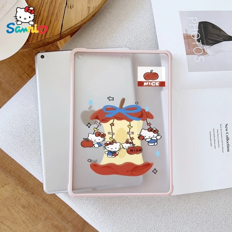 

Розовый чехол Sanrio Cute Hello Kitty подходит для ipad Pro 6/M4, Air3/5, Mini 6, iPad 6/10, 8,3/9,7/10,5/12,9/10,9/11 дюймов