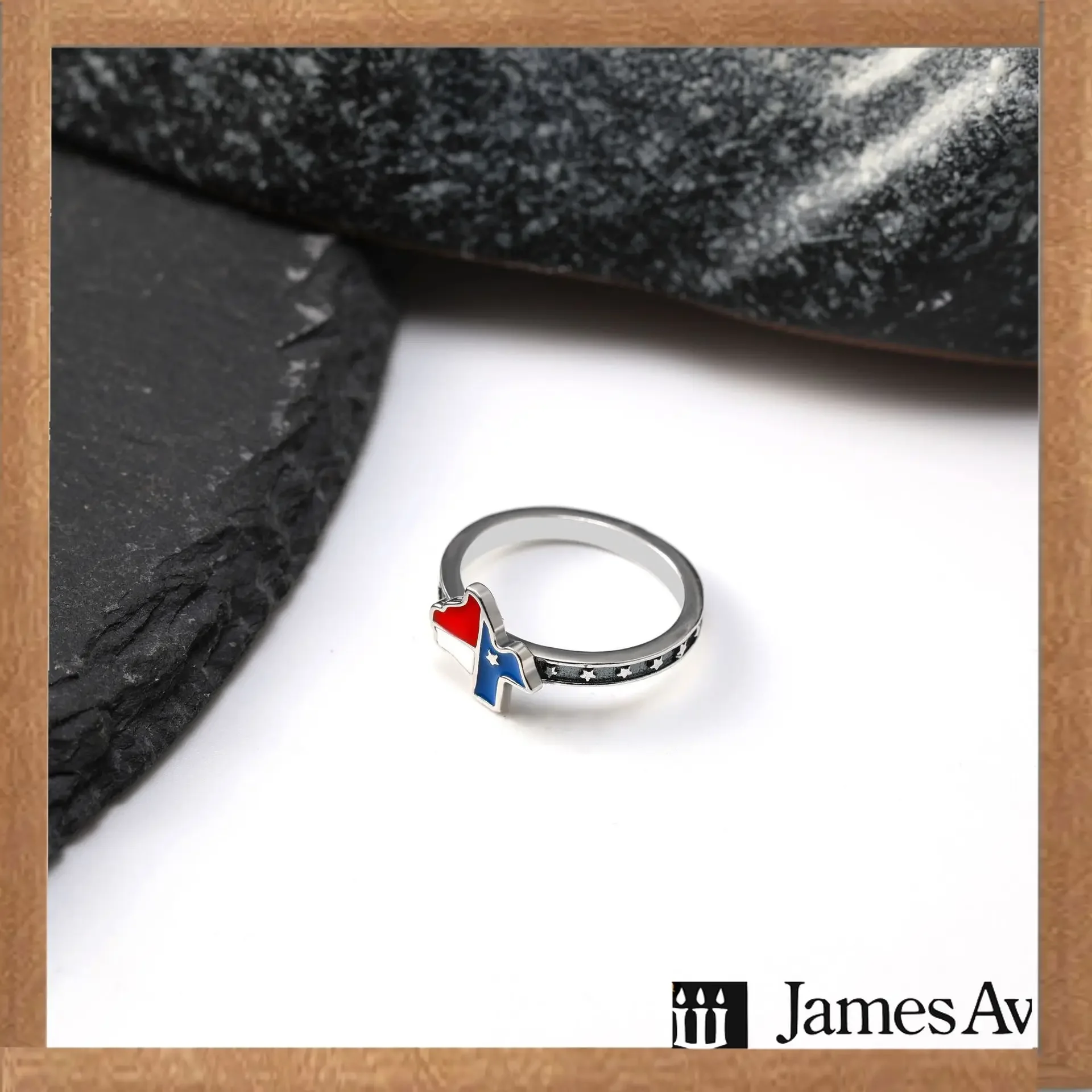 2027 Style S925 Sterling Silver Stackable Texas State Ring, Engraved Star Slim Band, Color Enamel Texas Map, Western Heritage Design, Special Souvenir Present