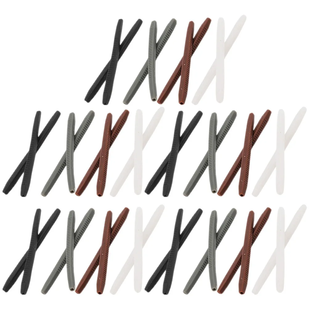 

20Pairs Eyeglass Ear Cushions High-Class Silicone Glasses Ear Grips Anti-Slip Glasses Leg Covers for Running Swimming Gymnastics