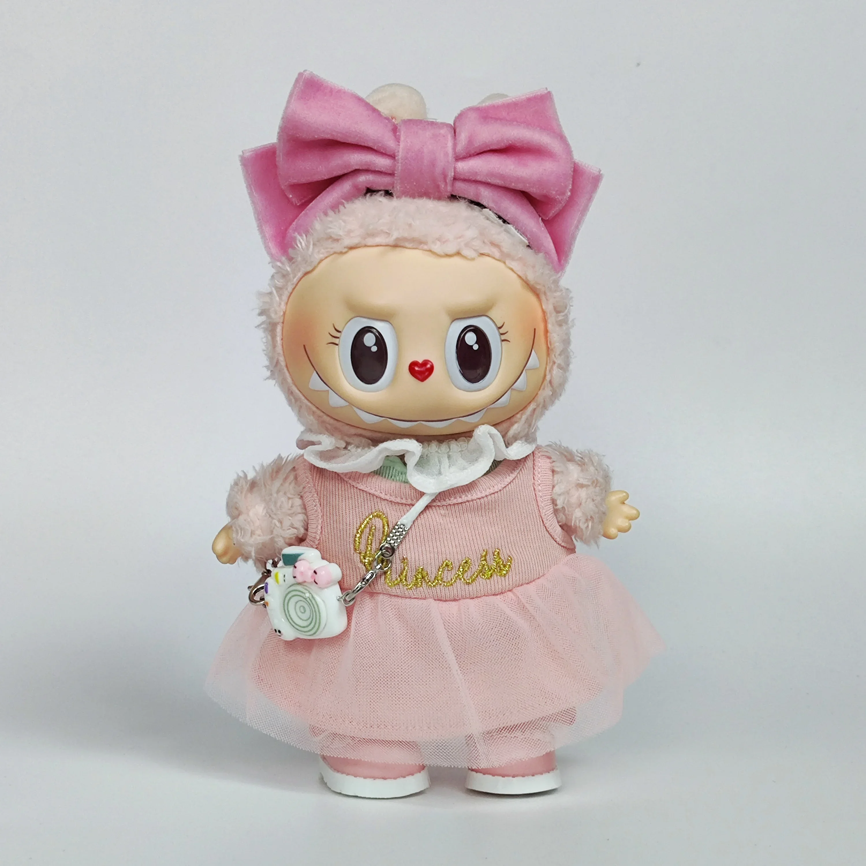 

17cm Labubu Doll Clothes Outfit Accessories for Korea Kpop Exo Labubu Idol V1 V2 Skirt Sweater Clothing Gift