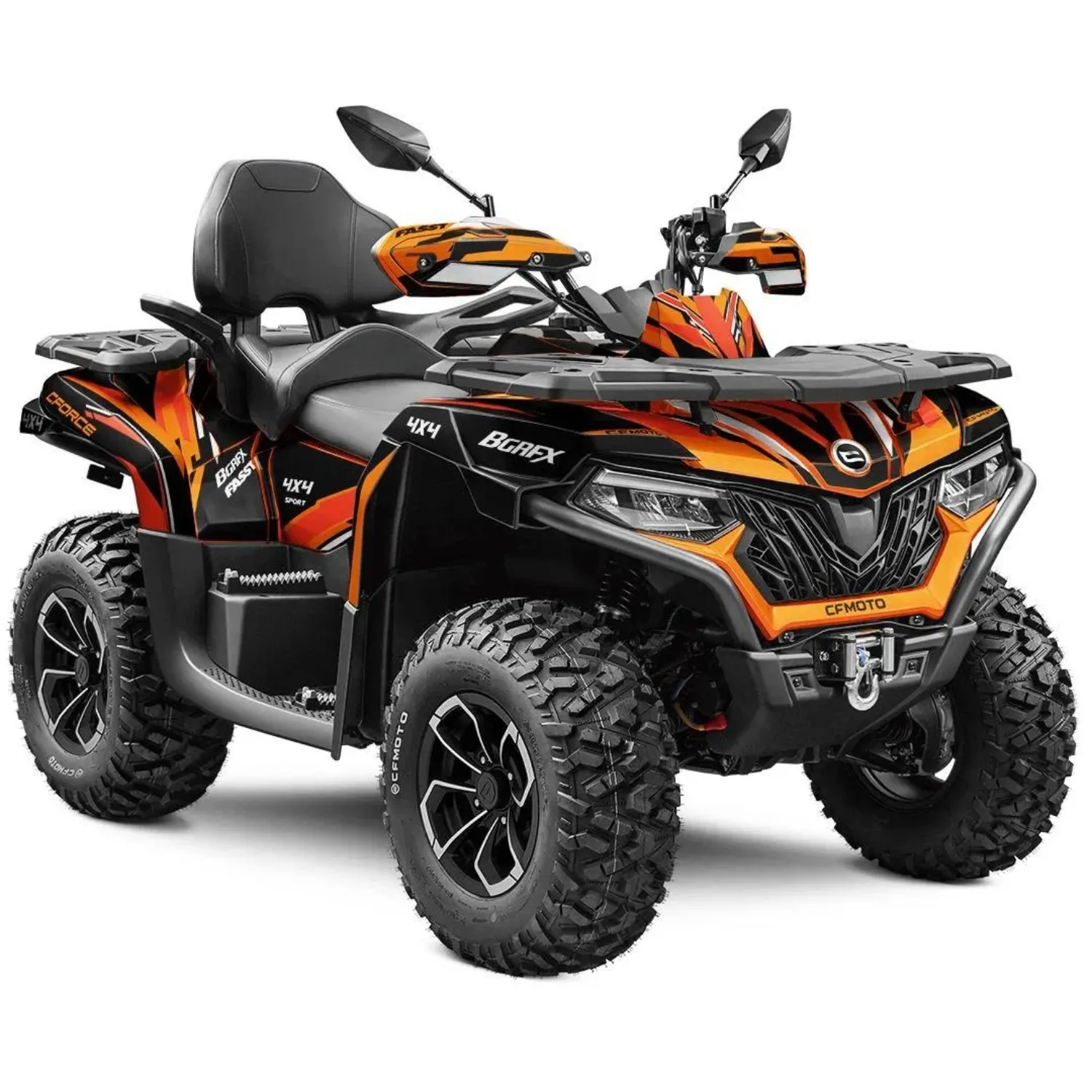 Motorcycle Body Fairing Sticker Decal Protective Quads / Atv 4x4 Full Graphic Kit For CFMOTO CFORCE 600 625 2020-2024 Design-5