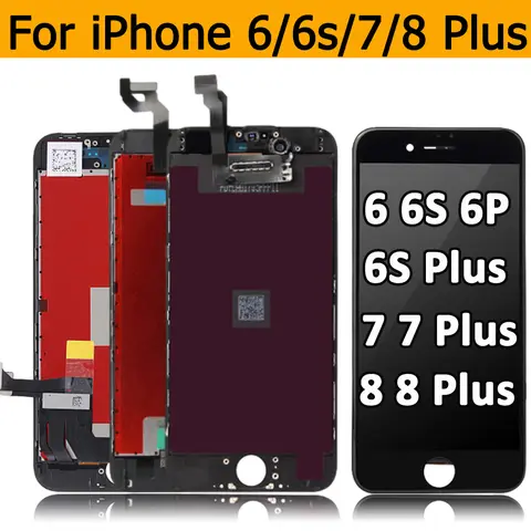 Display lcd para iphone 6 6s 6sp 7 7p 8 8p tela de toque digitador assembléia substituição para iphone se2020 para 8 plus 7 plus lcd