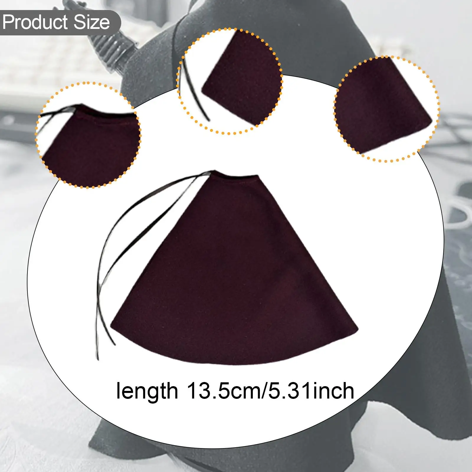 1:12 Action Figure Cape Mini Miniature เสื้อผ้าสําหรับ 6 ''ตัวเลขการกระทําชาย