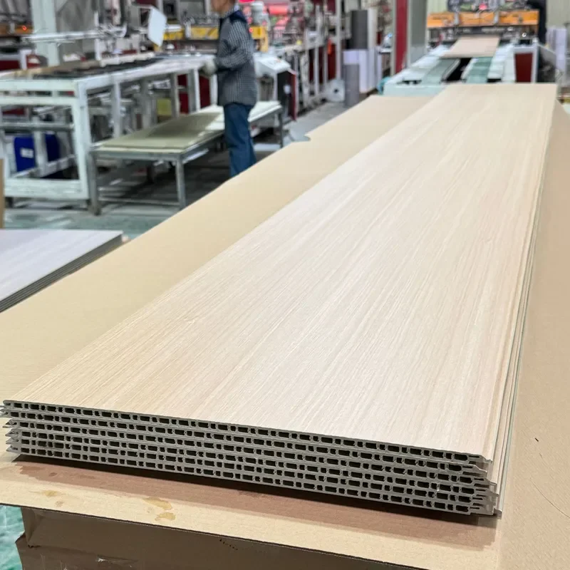 2026 Bamboo and wood fiber integrated wallboard, modern seamless and simple indoor TV background wall, custom wallboard for  7.1
