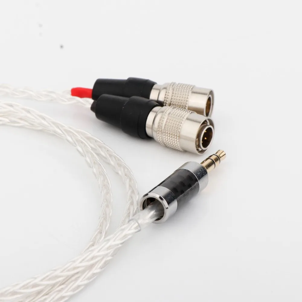 H-endオーディオケーブル,シルバーメッキ銅ヘッドセット,dudcclarkオーディオmrスピーカー用のアップグレードケーブル,Alphatdogプライム
