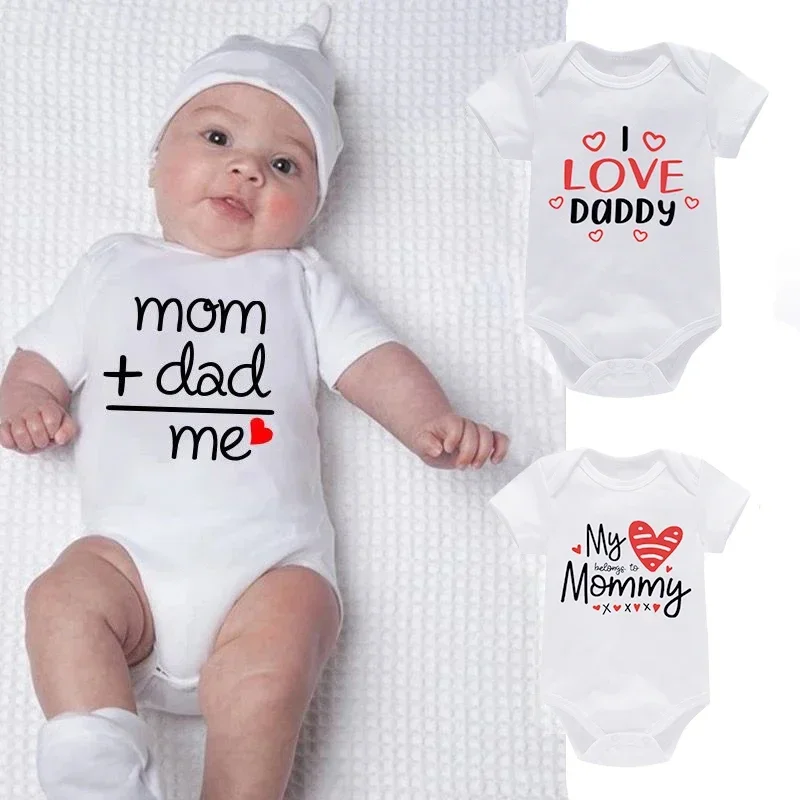 100% Cotton Newborn Clothes 3pcs/lot Letter Print Baby Bodysuits Spring Summer Short Sleeve Boy Girl Rompers Newborn Costume