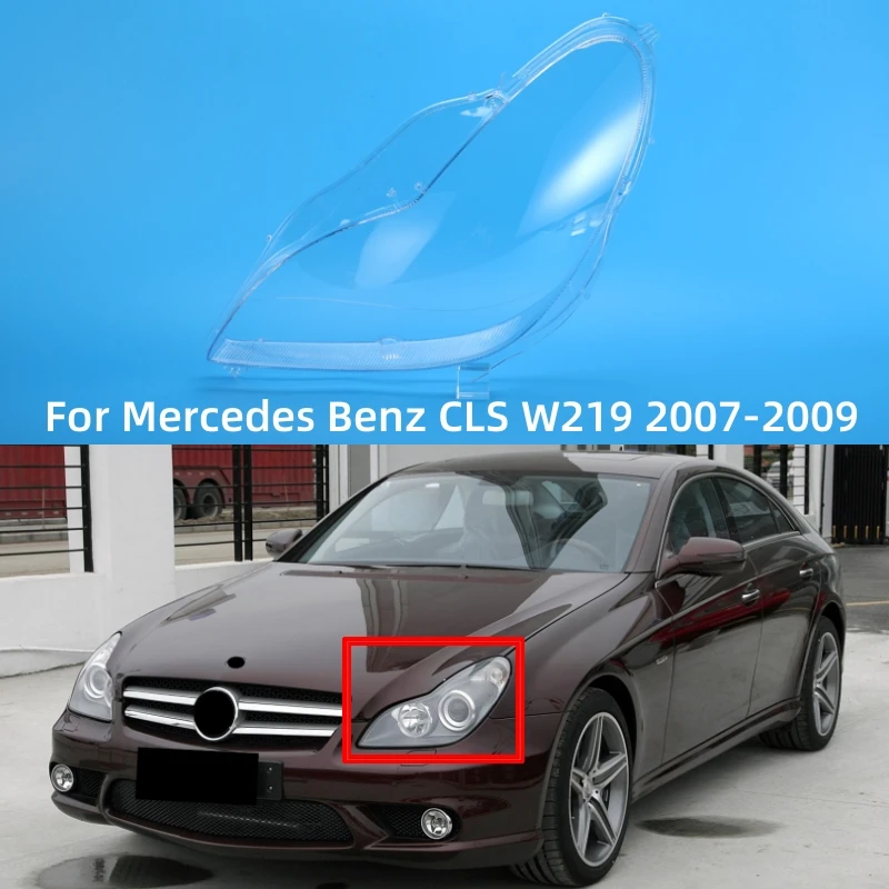 

Для Mercedes Benz CLS W219 2007 2008 2009 автомобильные аксессуары для фар стекло заменяет оригинальный абажур