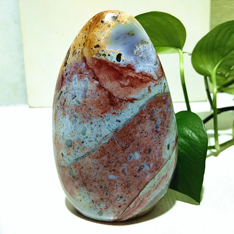 

Natural Stone Ocean Jasper Torch Freeform Spiritual Meditation Reiki Healing Feng Shui Home Room Ornaments