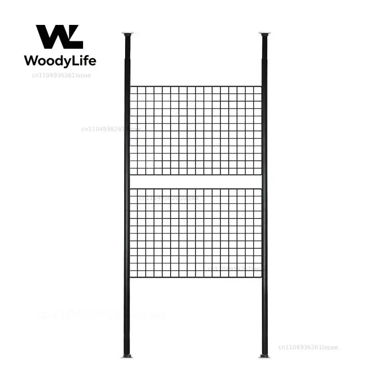 No Punched Grid Kitchen Bathroom Desktop Storage Rack DIY Grid Wall Rental Room