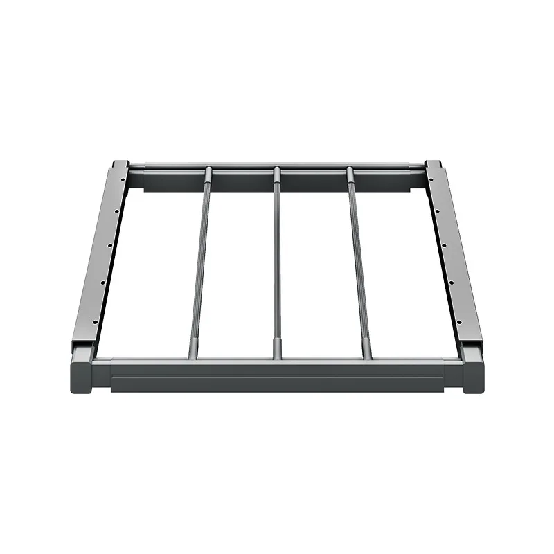Invisible drying rack above, ultra-thin household wardrobe, built-in pants rack, telescopic slide rail