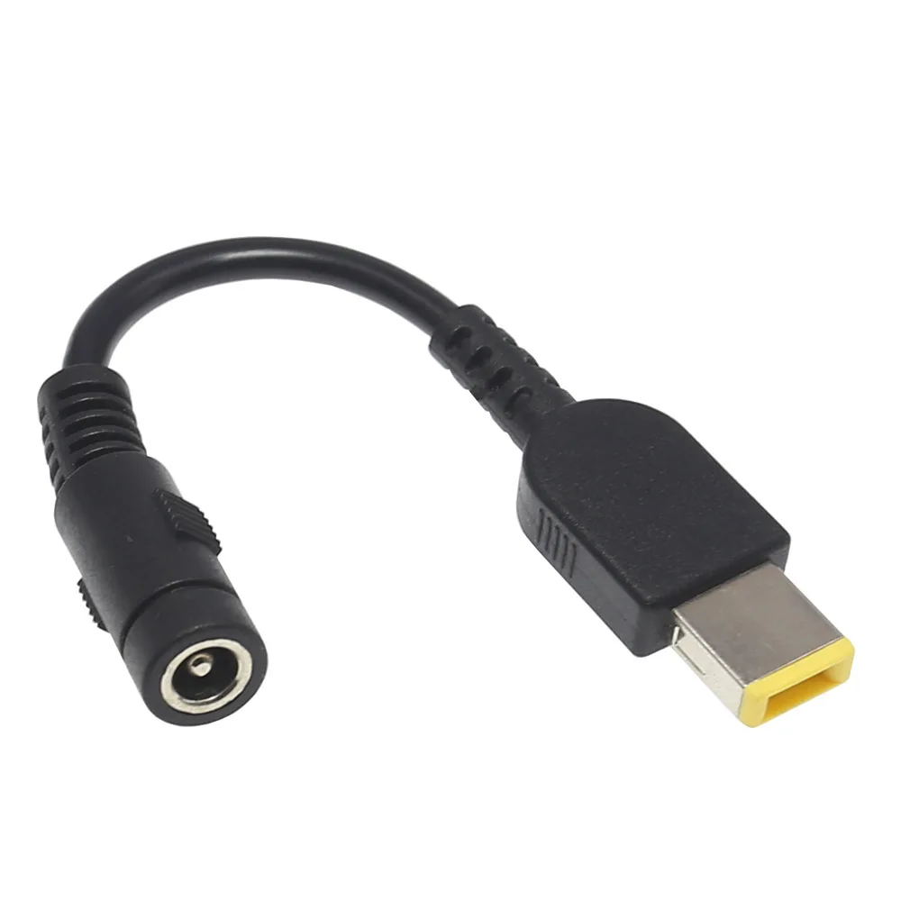 DC 5.5*2.5 5.5*2.1 mm DC Plug Jack To Square Converter Power Adapter Cable For Lenovo ThinkPad YOGA 11 13 G500 G505 Laptop