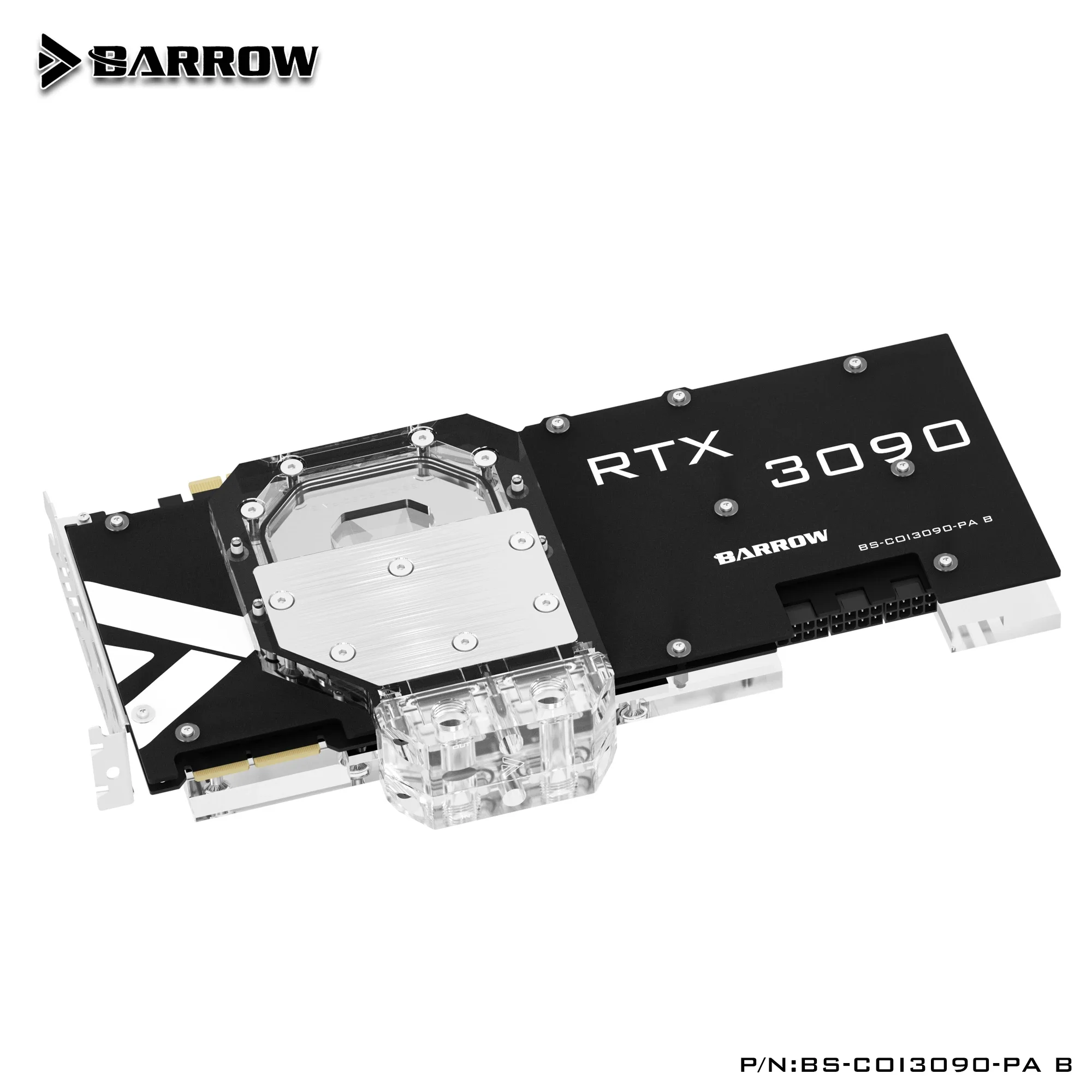 Imagem -04 - Barrow Gpu Placa Gráfica Refrigerador Bloco de Água para Igame Colorido Rtx 3090 3080 Vulcan x oc Neptune oc 5v Argb 3pin Aura Sync